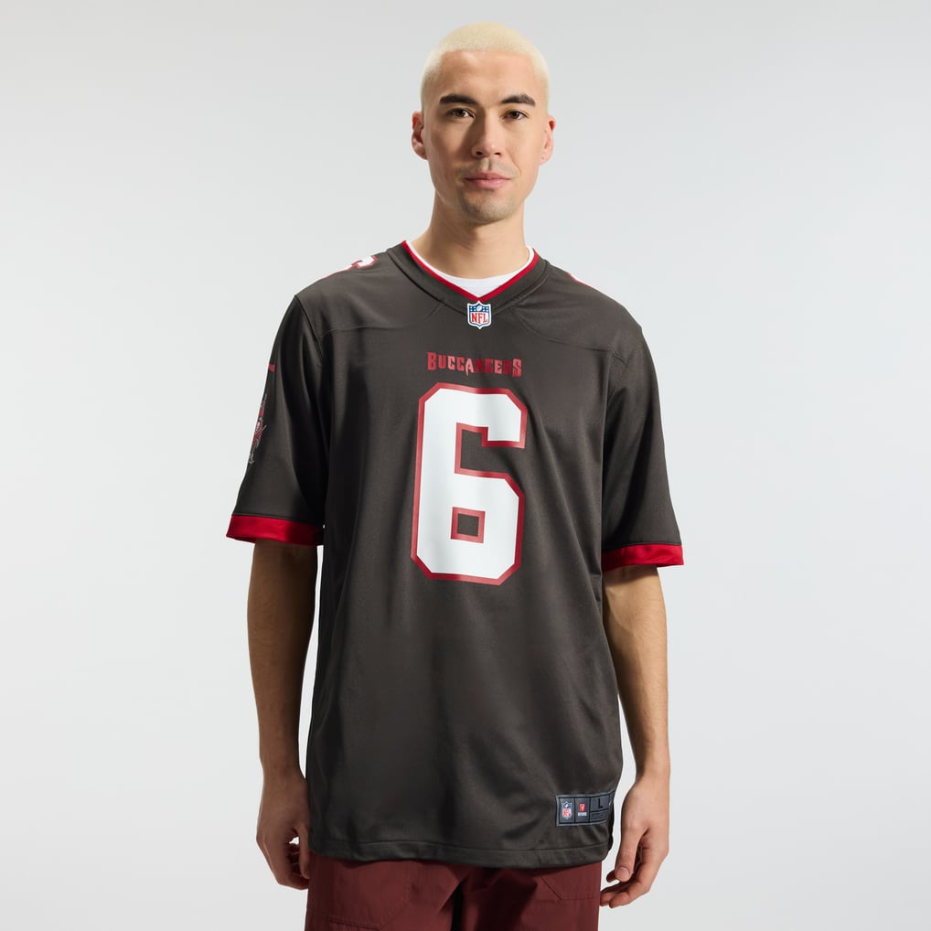 Men's Tampa Bay Buccaneers Baker Mayfield Pewter Alternate Game Player Jersey