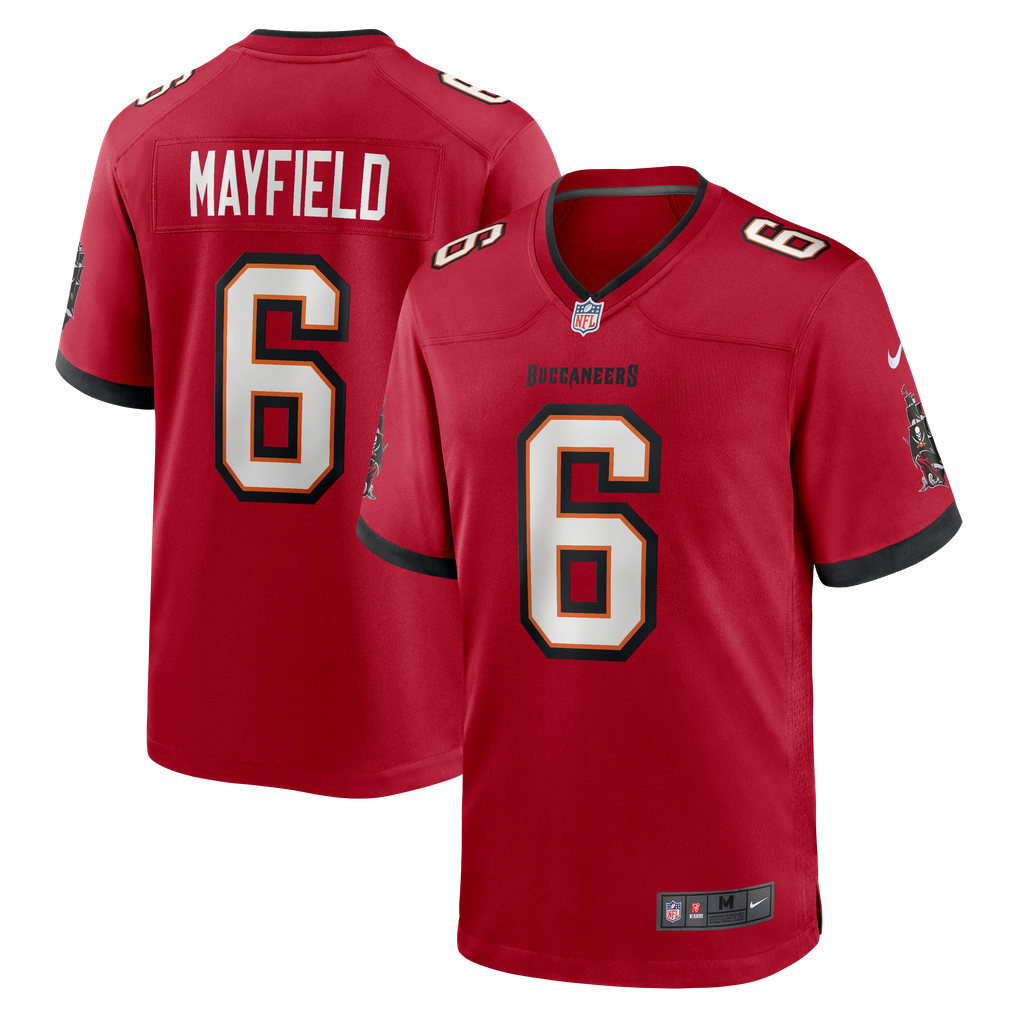 Men's Tampa Bay Buccaneers Baker Mayfield Red Team Game Jersey