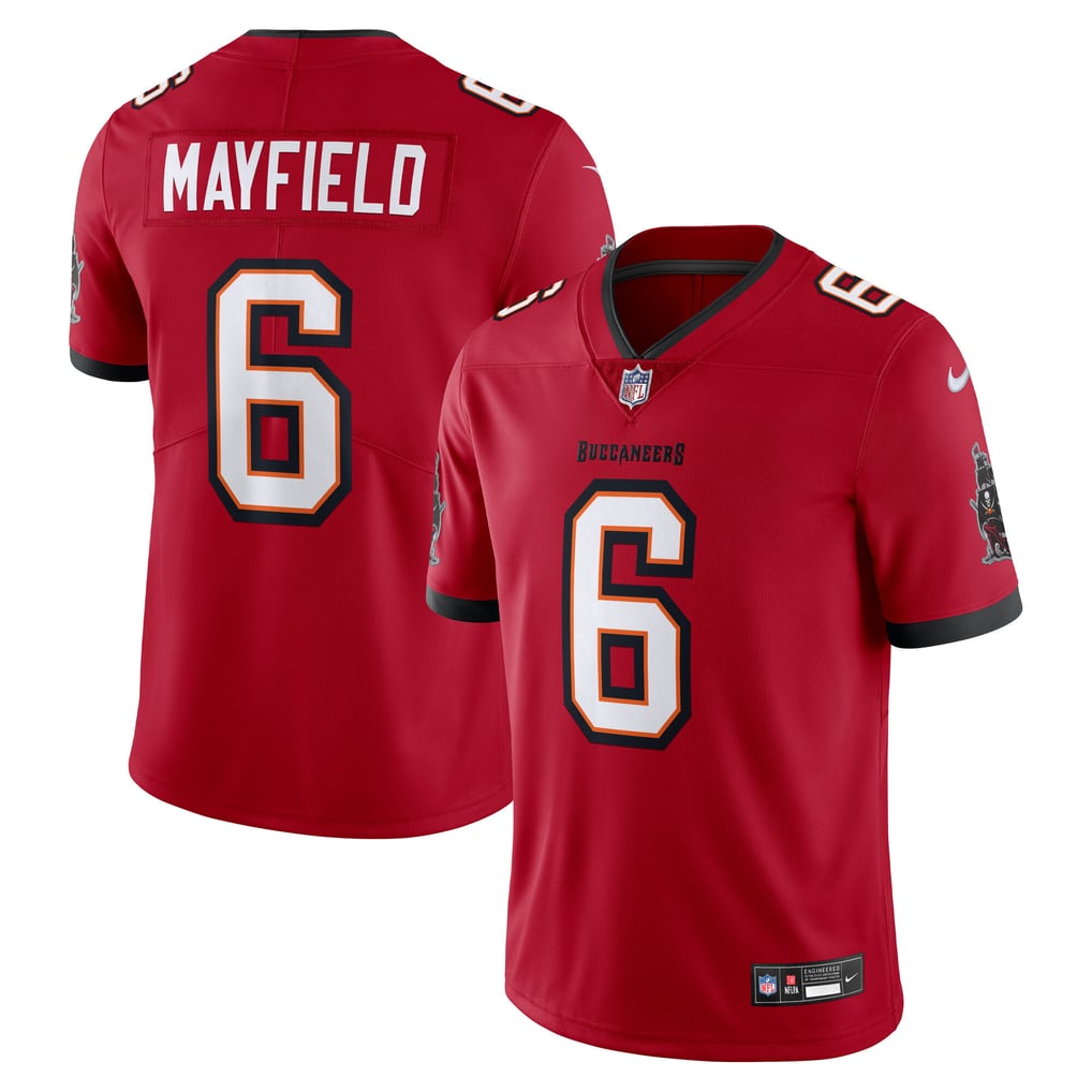 Men's Tampa Bay Buccaneers Baker Mayfield Red Vapor Untouchable Stitched Limited Jersey