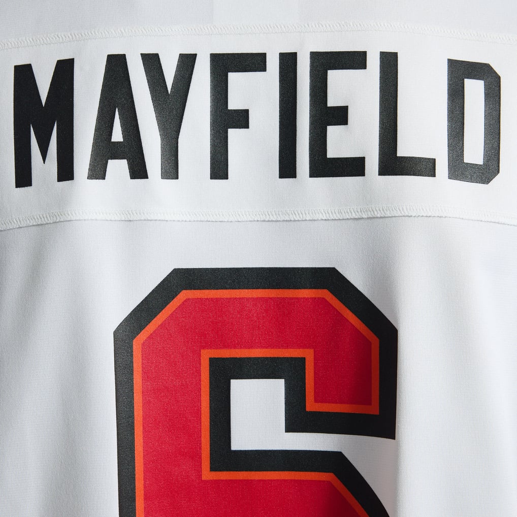 Men's Tampa Bay Buccaneers Baker Mayfield White Away Game Jersey