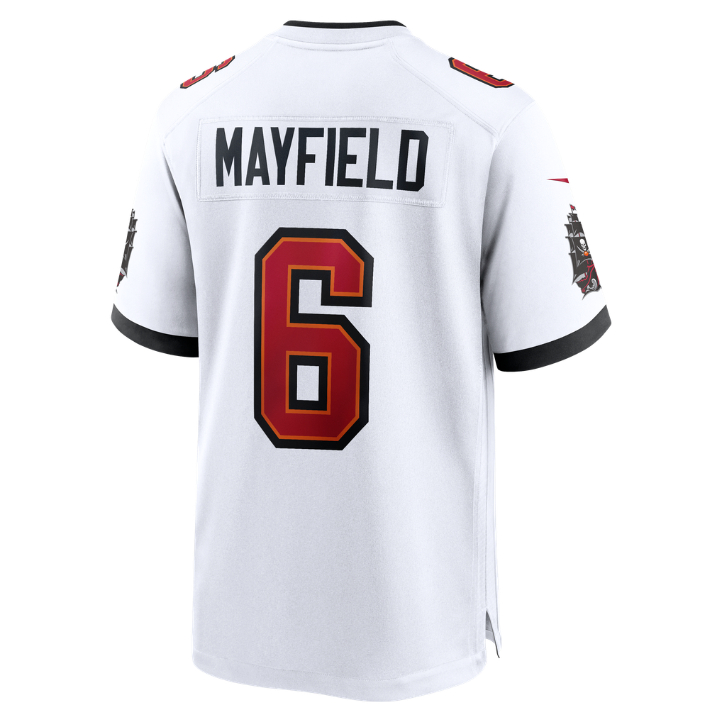 Men's Tampa Bay Buccaneers Baker Mayfield White Away Game Jersey