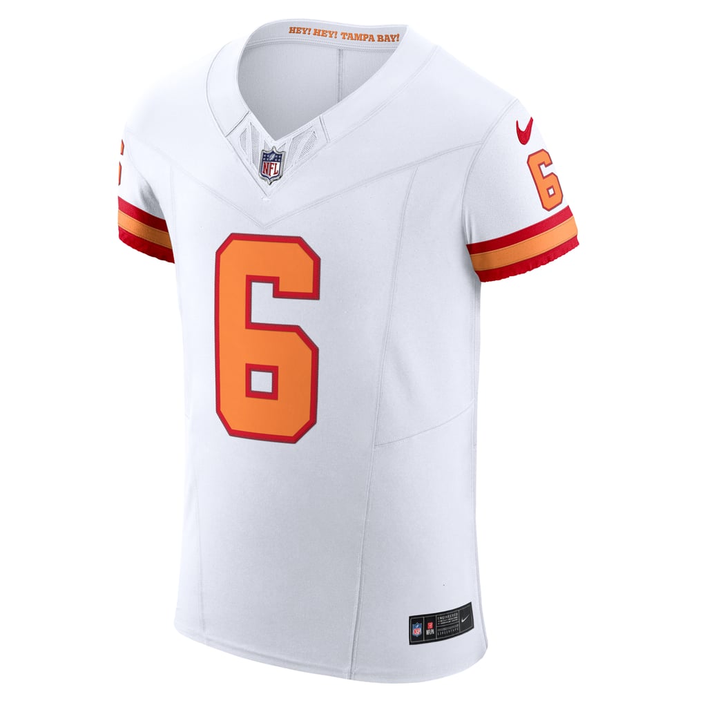 Men's Tampa Bay Buccaneers Baker Mayfield White The '76 Jersey Vapor F.U.S.E. Elite Jersey