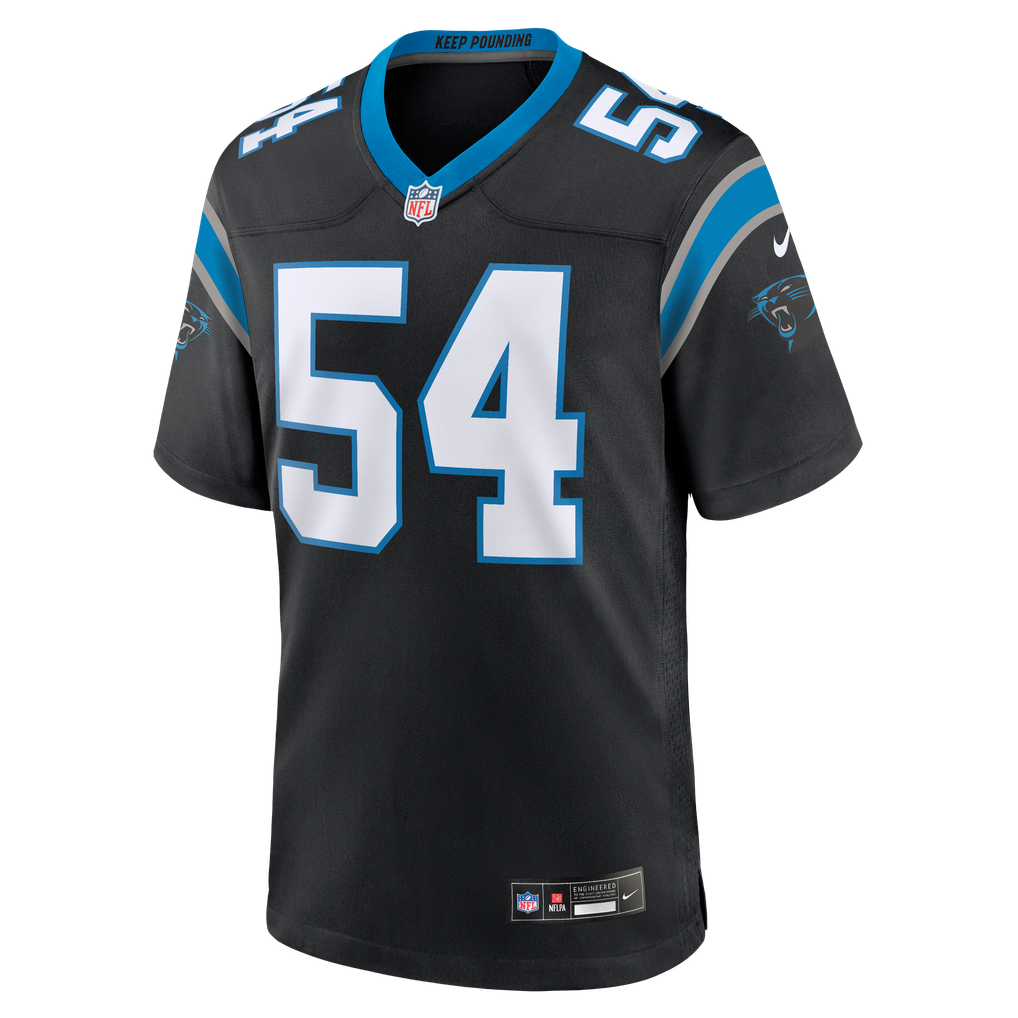 Men's Carolina Panthers Bam Martin Scott Black Team Game Jersey