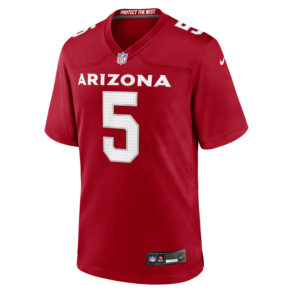 Men's Arizona Cardinals Baron Browning Cardinal Team Game Jersey