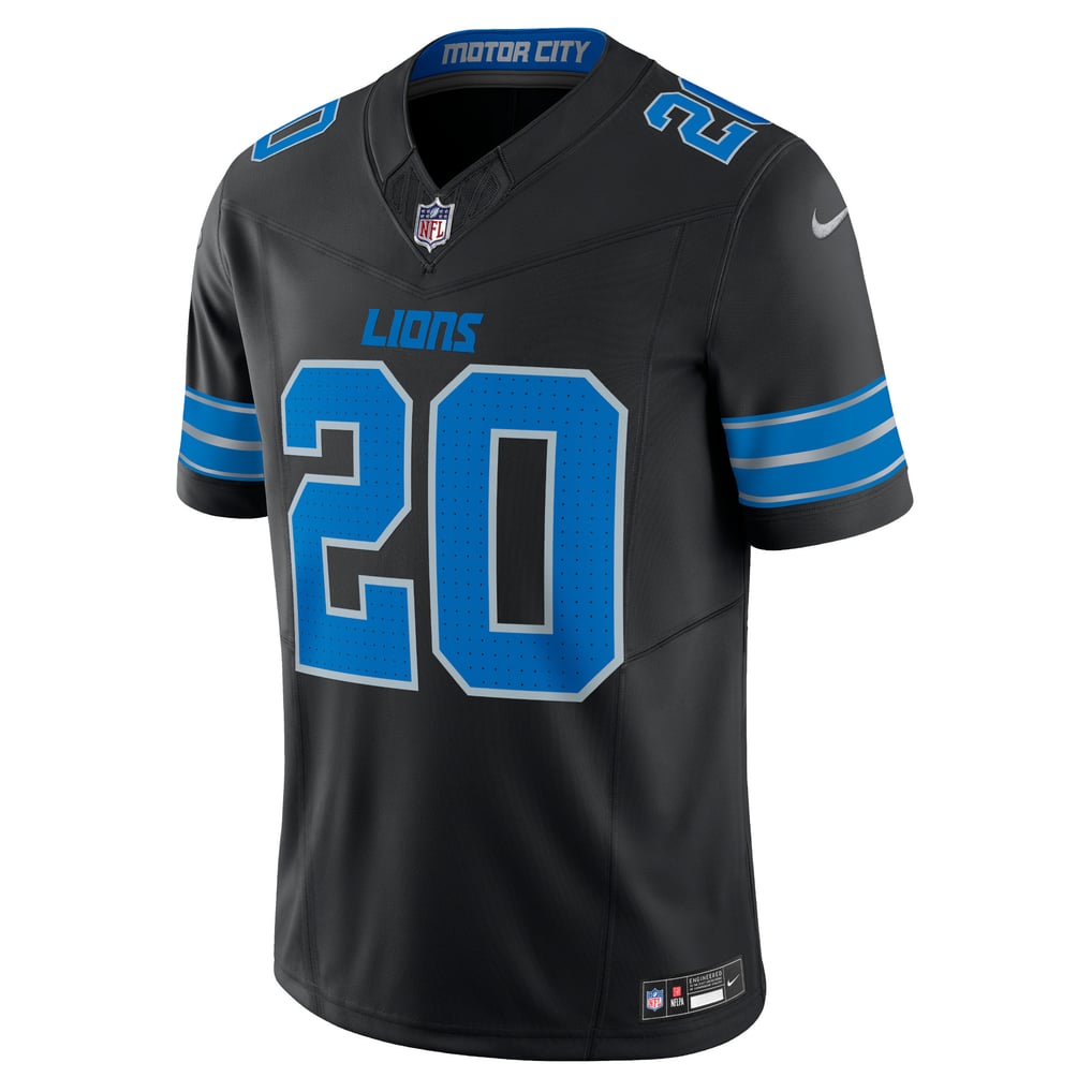 Men's Detroit Lions Barry Sanders Black 2nd Alternate Vapor F.U.S.E. Limited Jersey