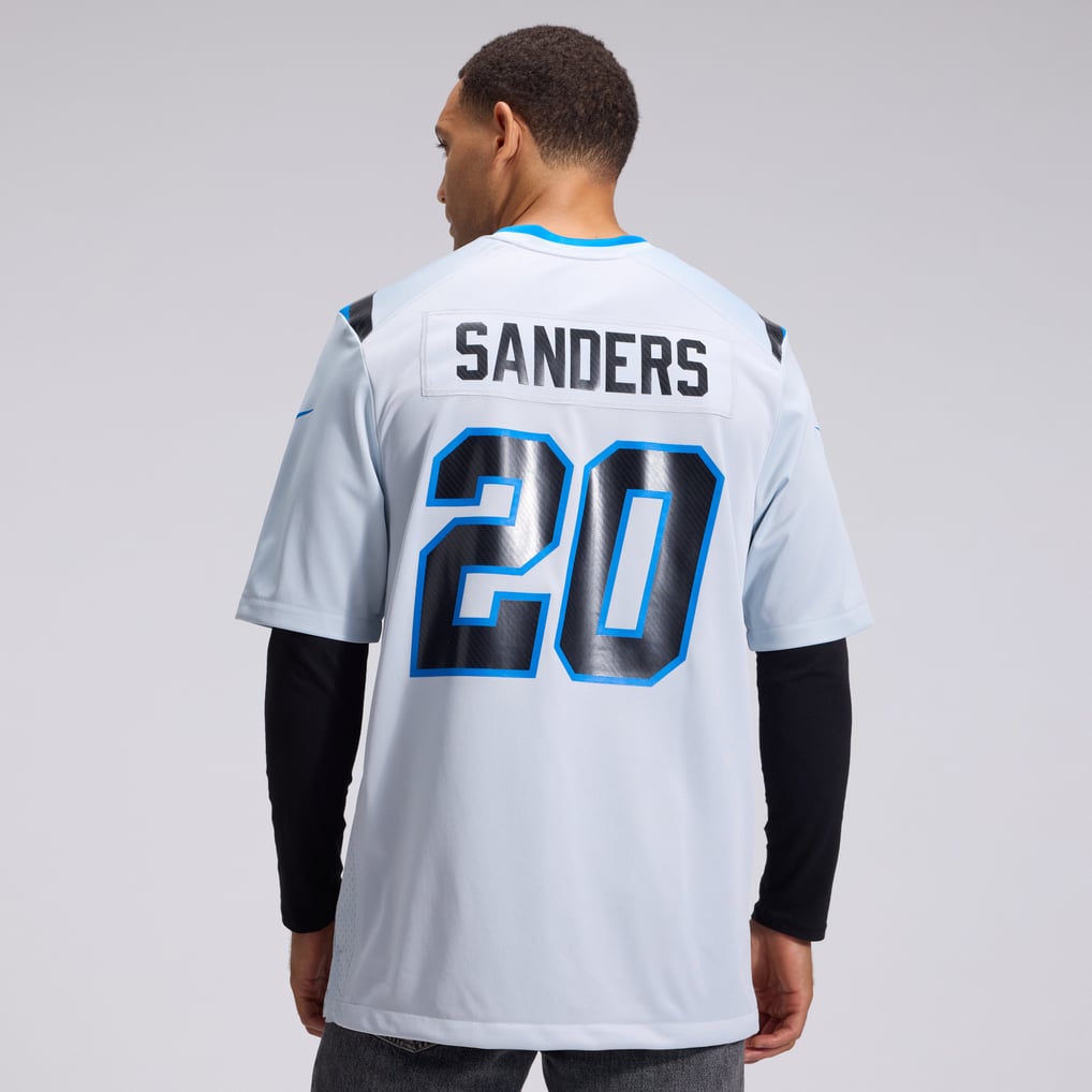 Men's Detroit Lions Barry Sanders Silver 2026 Rivalries Collection Game Jersey