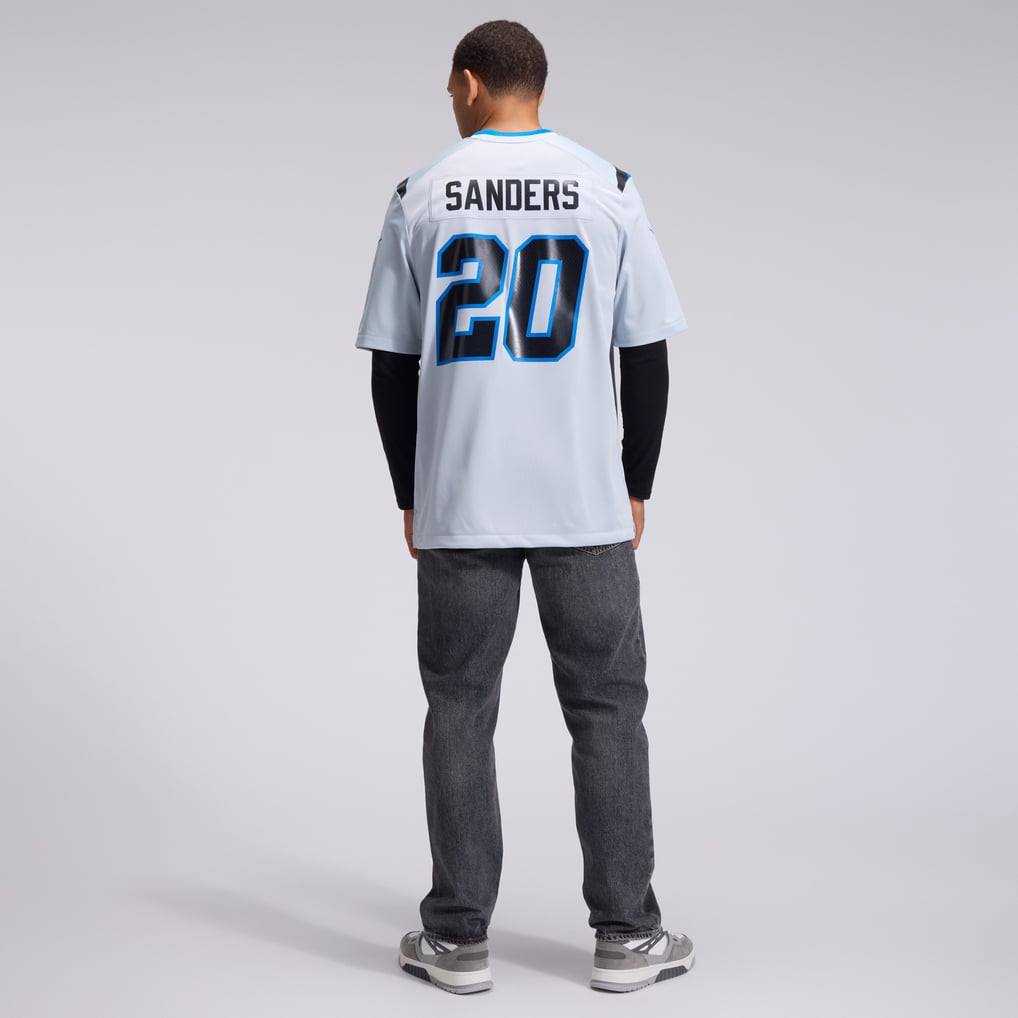 Men's Detroit Lions Barry Sanders Silver 2026 Rivalries Collection Game Jersey