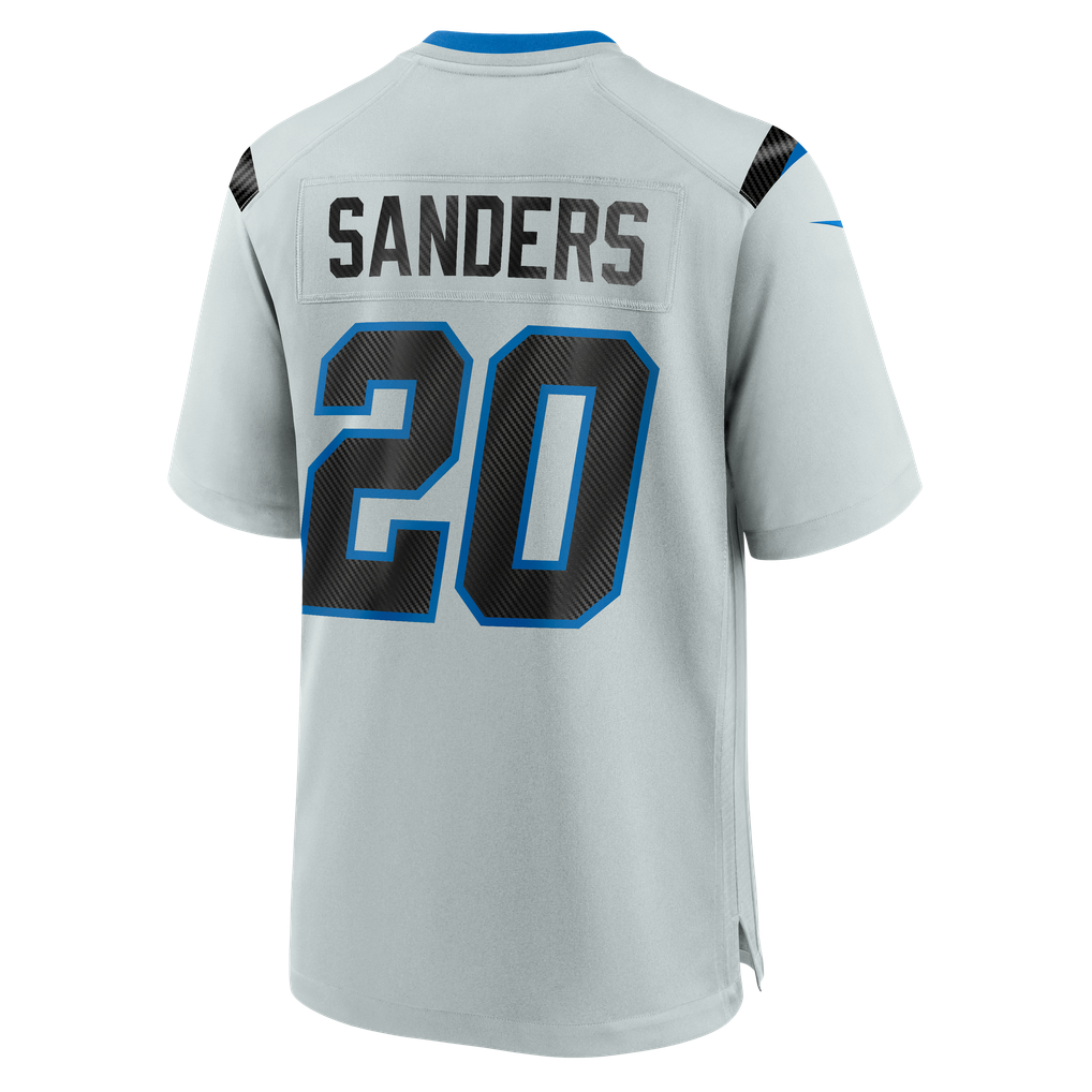Men's Detroit Lions Barry Sanders Silver 2026 Rivalries Collection Game Jersey