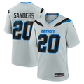 Men's Detroit Lions Barry Sanders Silver 2026 Rivalries Collection Game Jersey