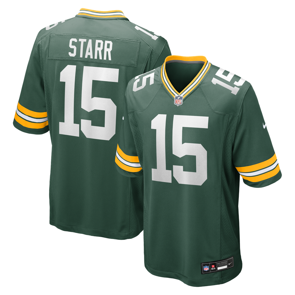 Men's Green Bay Packers Bart Starr Green Game Retired Player Jersey