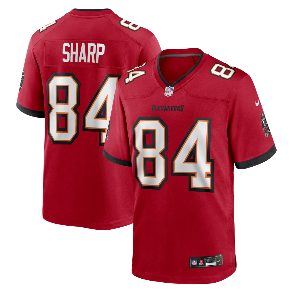 Men's Tampa Bay Buccaneers Bauer Sharp Red Team Game Jersey