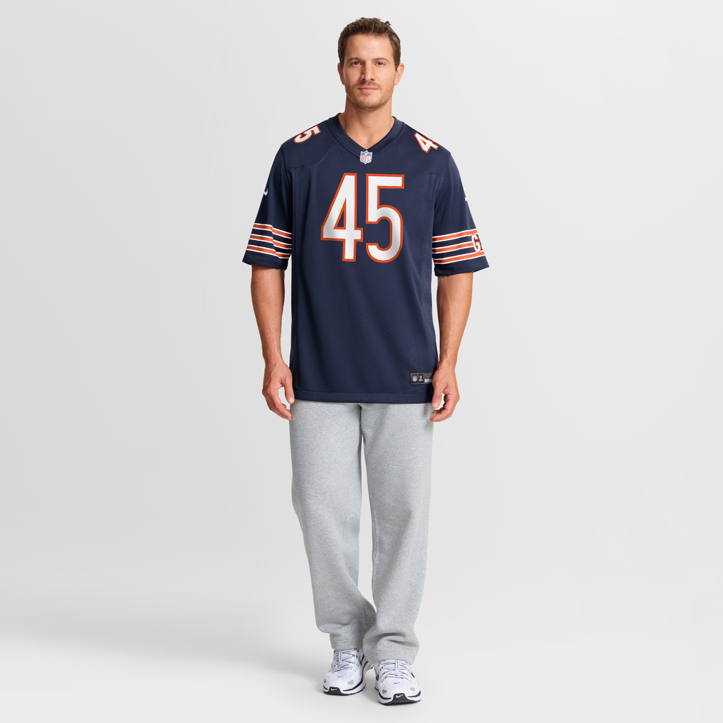 Men's Chicago Bears Beau Gardner Navy Team Game Jersey