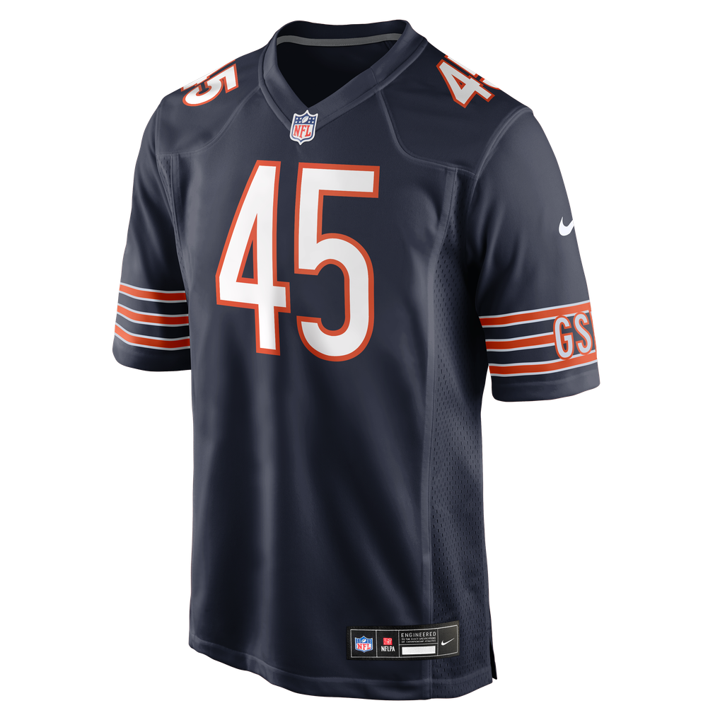 Men's Chicago Bears Beau Gardner Navy Team Game Jersey