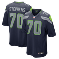 Men's Seattle Seahawks Beau Stephens College Navy Team Game Jersey