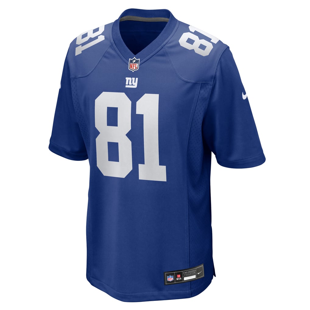 Men's New York Giants Beaux Collins Royal Team Game Jersey