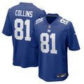 Men's New York Giants Beaux Collins Royal Team Game Jersey