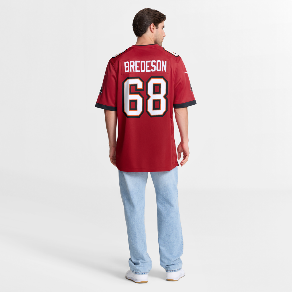 Men's Tampa Bay Buccaneers Ben Bredeson Red Game Jersey