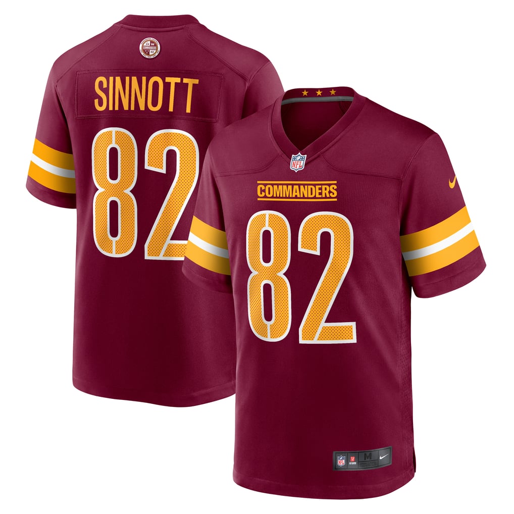 Men's Washington Commanders Ben Sinnott Burgundy Game Jersey