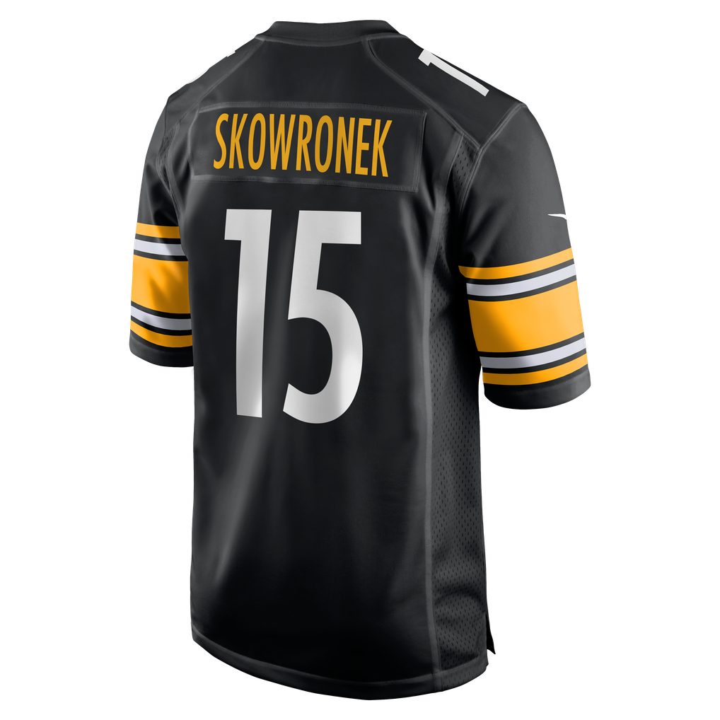 Men's Pittsburgh Steelers Ben Skowronek Black Team Game Jersey