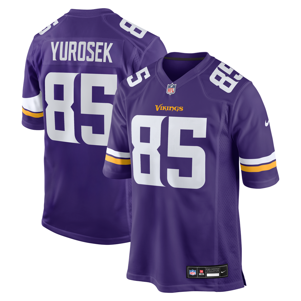 Men's Minnesota Vikings Ben Yurosek Purple Team Game Jersey