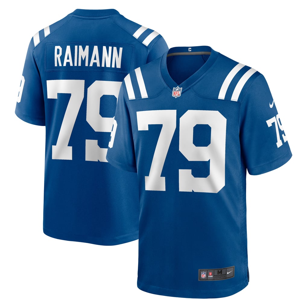 Men's Indianapolis Colts Bernhard Raimann Royal Player Game Jersey