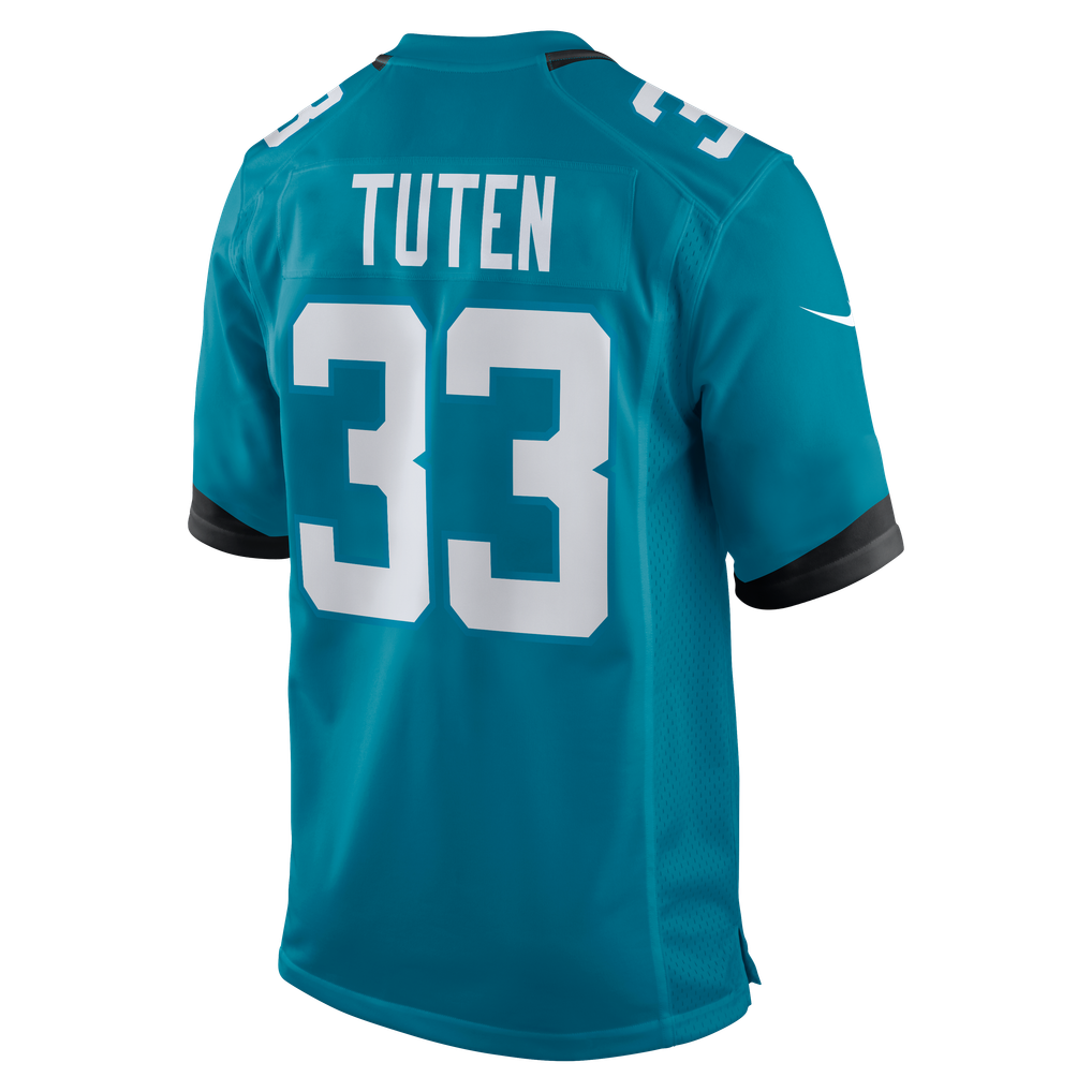 Men's Jacksonville Jaguars Bhayshul Tuten Teal Team Game Jersey