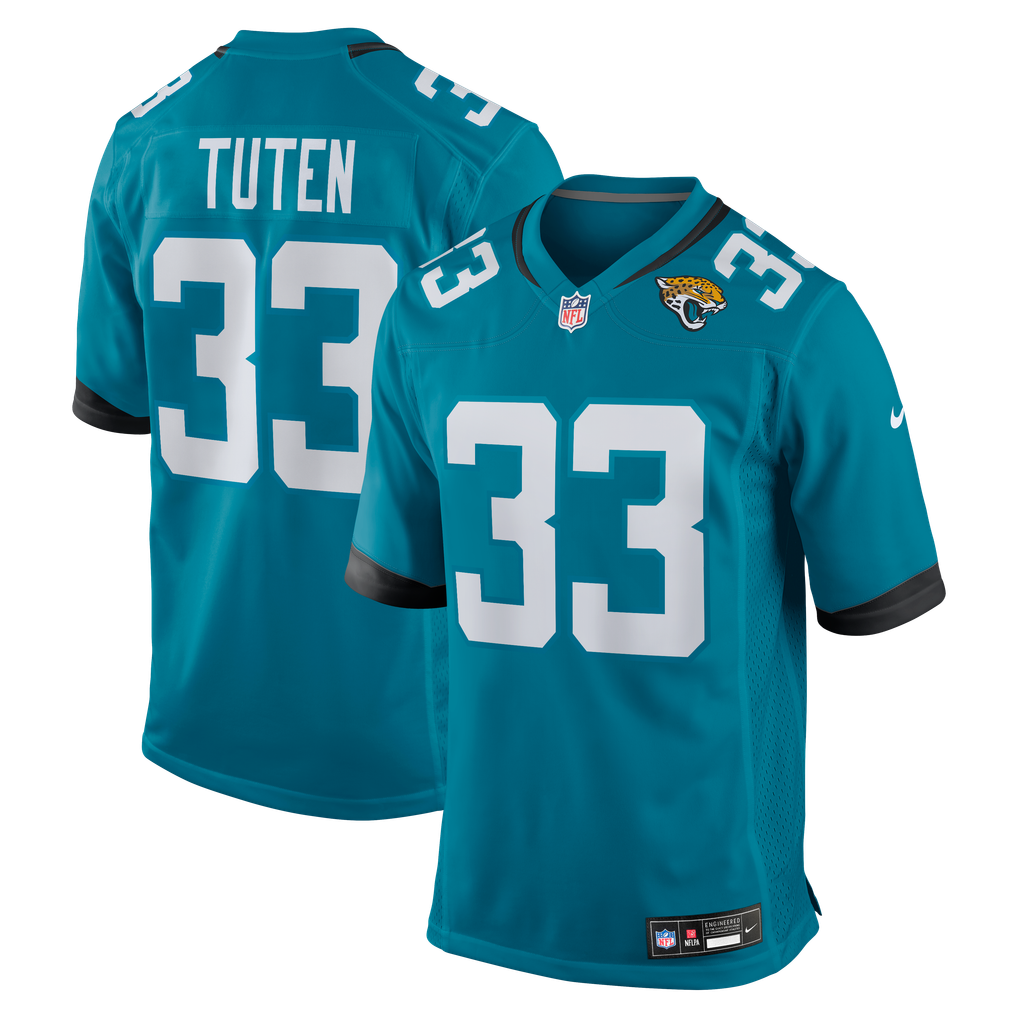 Men's Jacksonville Jaguars Bhayshul Tuten Teal Team Game Jersey