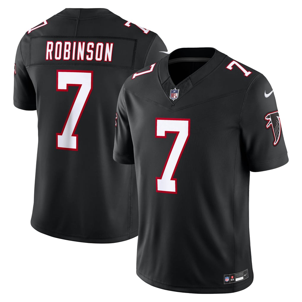 Men's Atlanta Falcons Bijan Robinson Black Alternate Throwback Vapor F.U.S.E. Stitched Limited Jersey