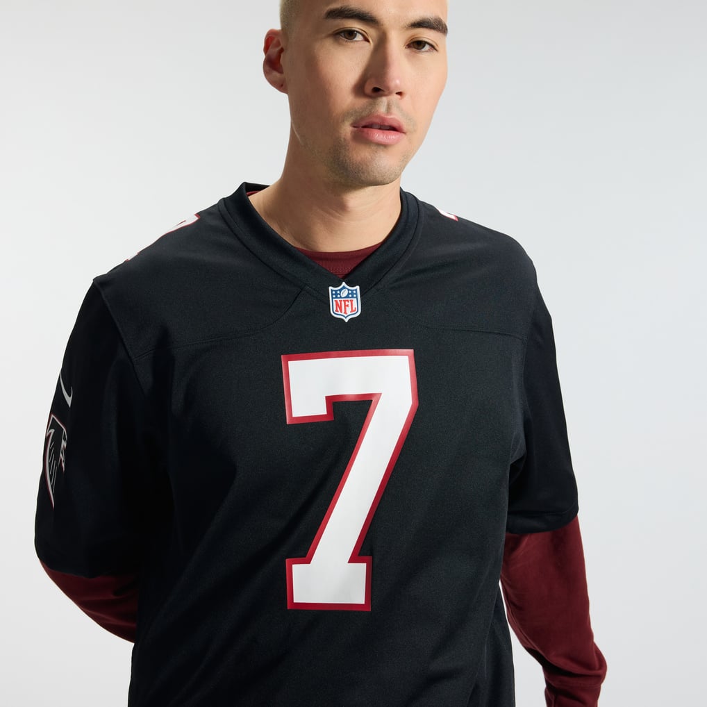 Men's Atlanta Falcons Bijan Robinson Black Throwback Game Jersey