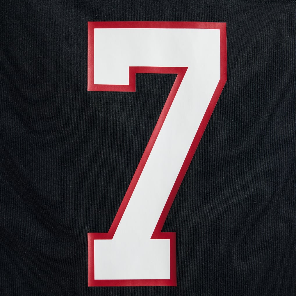 Men's Atlanta Falcons Bijan Robinson Black Throwback Game Jersey