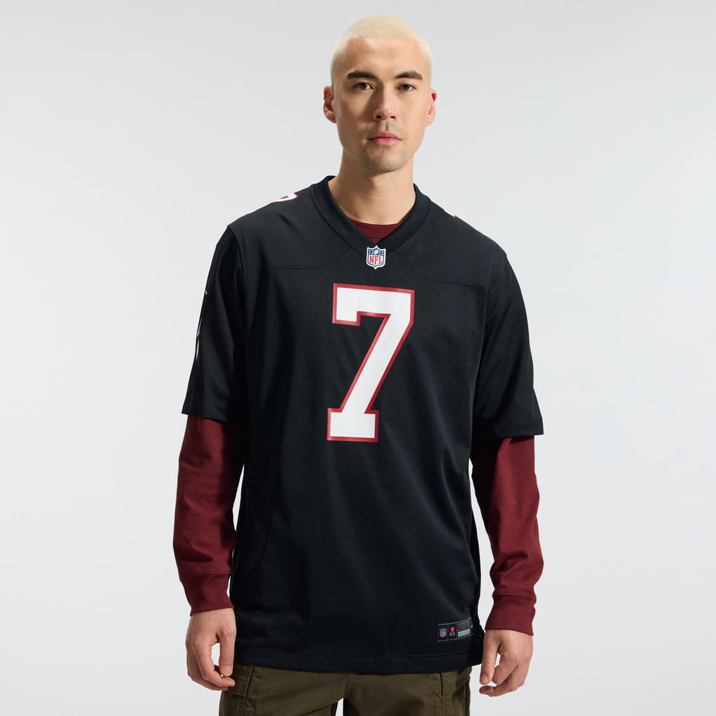 Men's Atlanta Falcons Bijan Robinson Black Throwback Game Jersey