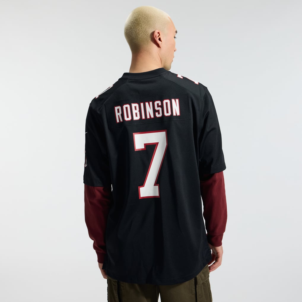 Men's Atlanta Falcons Bijan Robinson Black Throwback Game Jersey