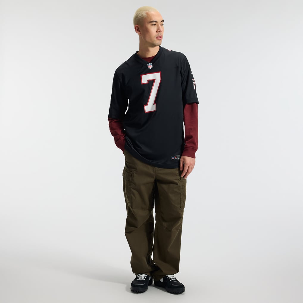 Men's Atlanta Falcons Bijan Robinson Black Throwback Game Jersey