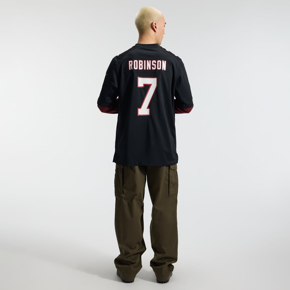 Men's Atlanta Falcons Bijan Robinson Black Throwback Game Jersey