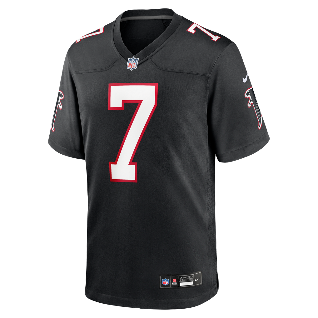 Men's Atlanta Falcons Bijan Robinson Black Throwback Game Jersey
