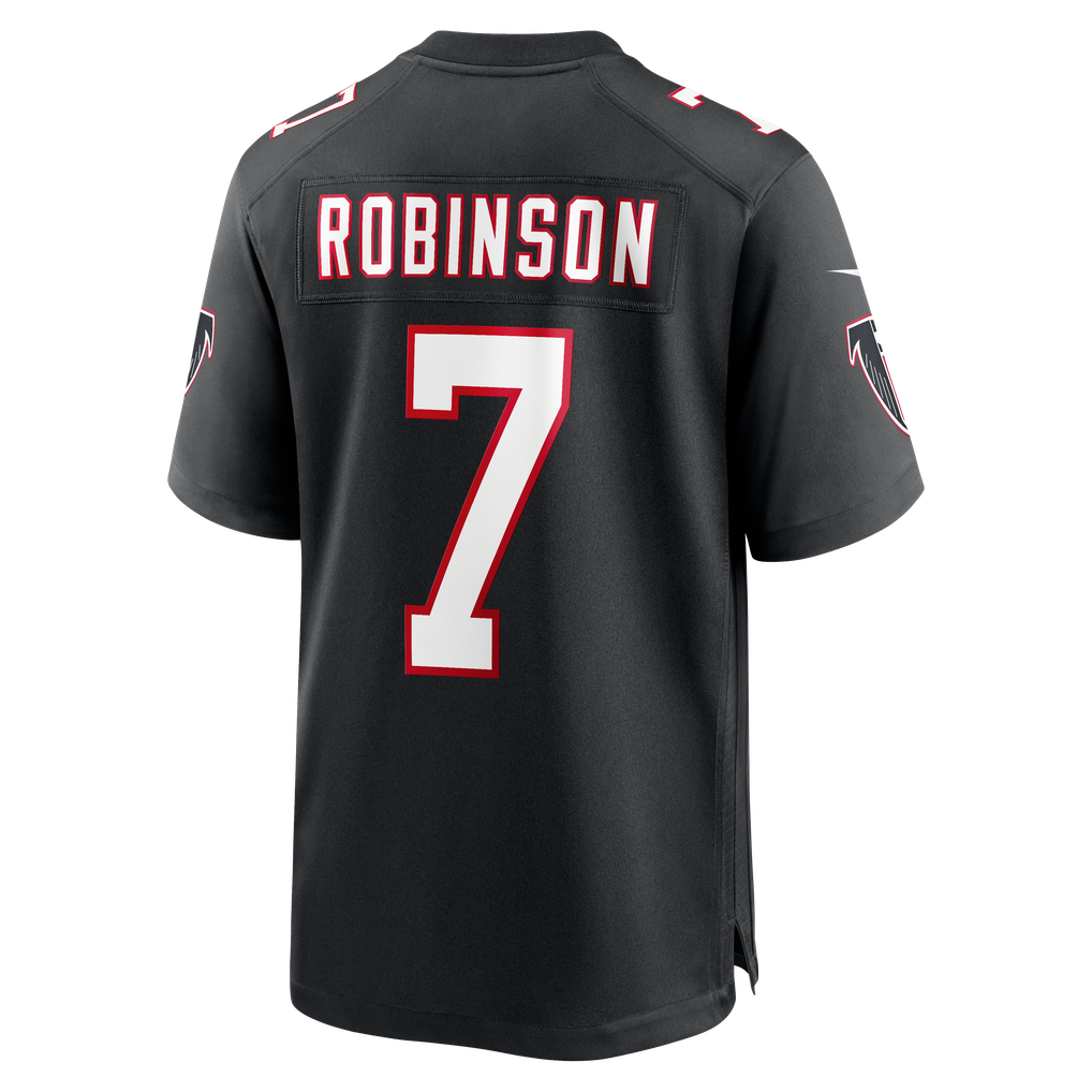 Men's Atlanta Falcons Bijan Robinson Black Throwback Game Jersey