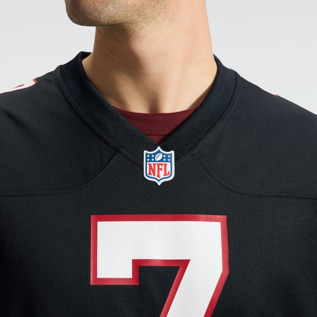 Men's Atlanta Falcons Bijan Robinson Black Throwback Game Jersey