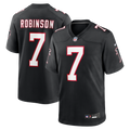 Men's Atlanta Falcons Bijan Robinson Black Throwback Game Jersey