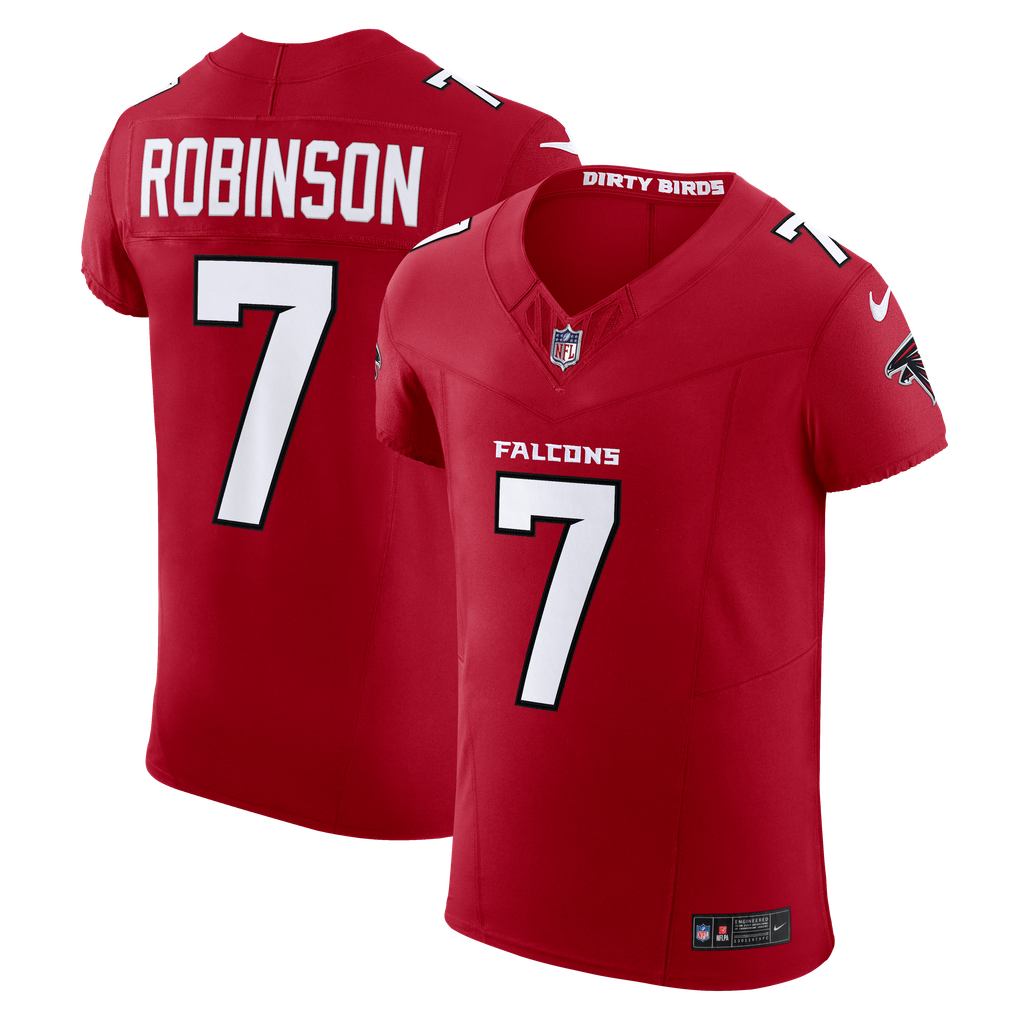 Men's Atlanta Falcons Bijan Robinson Red Team Vapor F.U.S.E. Elite Jersey