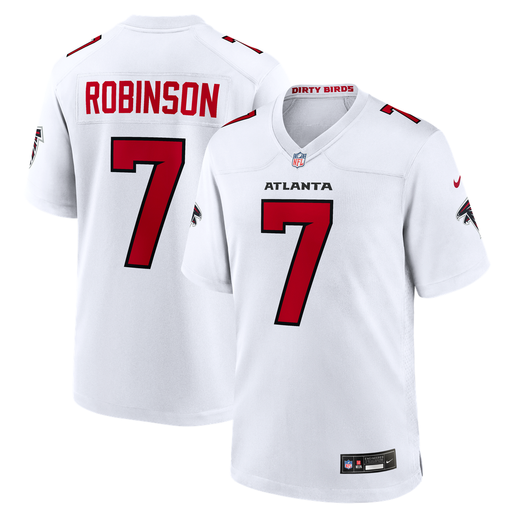 Men's Atlanta Falcons Bijan Robinson White Game Jersey