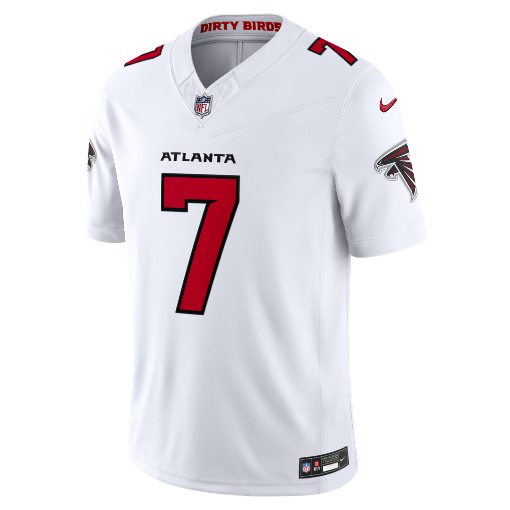 Men's Atlanta Falcons Bijan Robinson White Vapor F.U.S.E. Stitched Limited Jersey