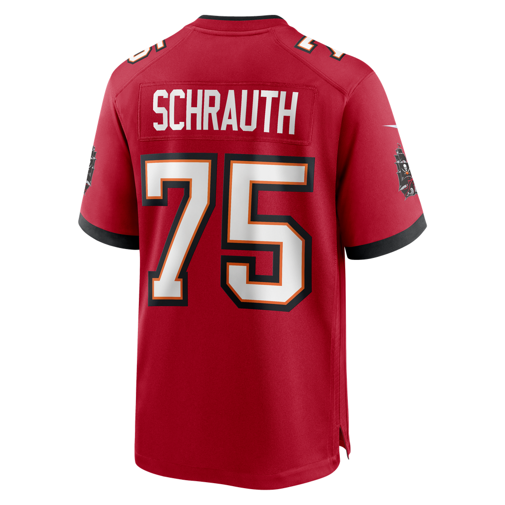 Men's Tampa Bay Buccaneers Billy Schrauth Red Team Game Jersey