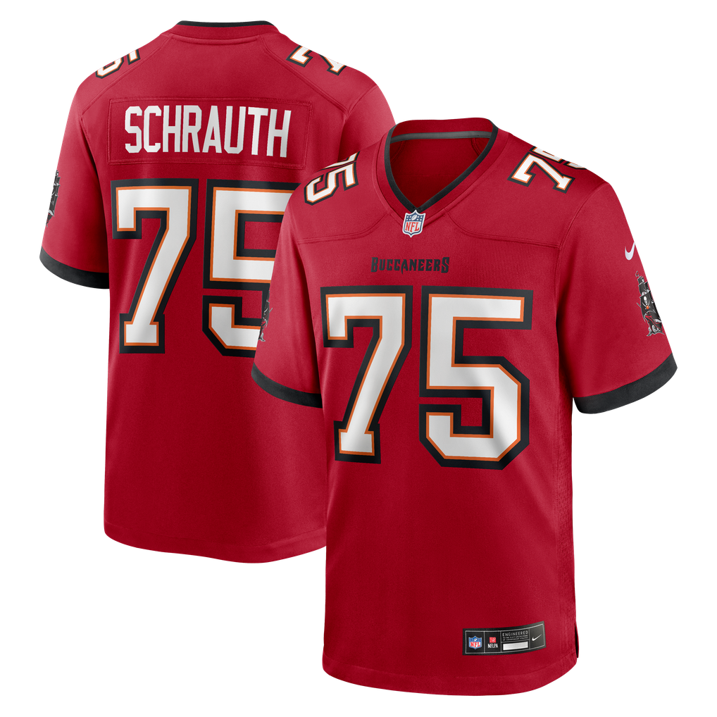 Men's Tampa Bay Buccaneers Billy Schrauth Red Team Game Jersey