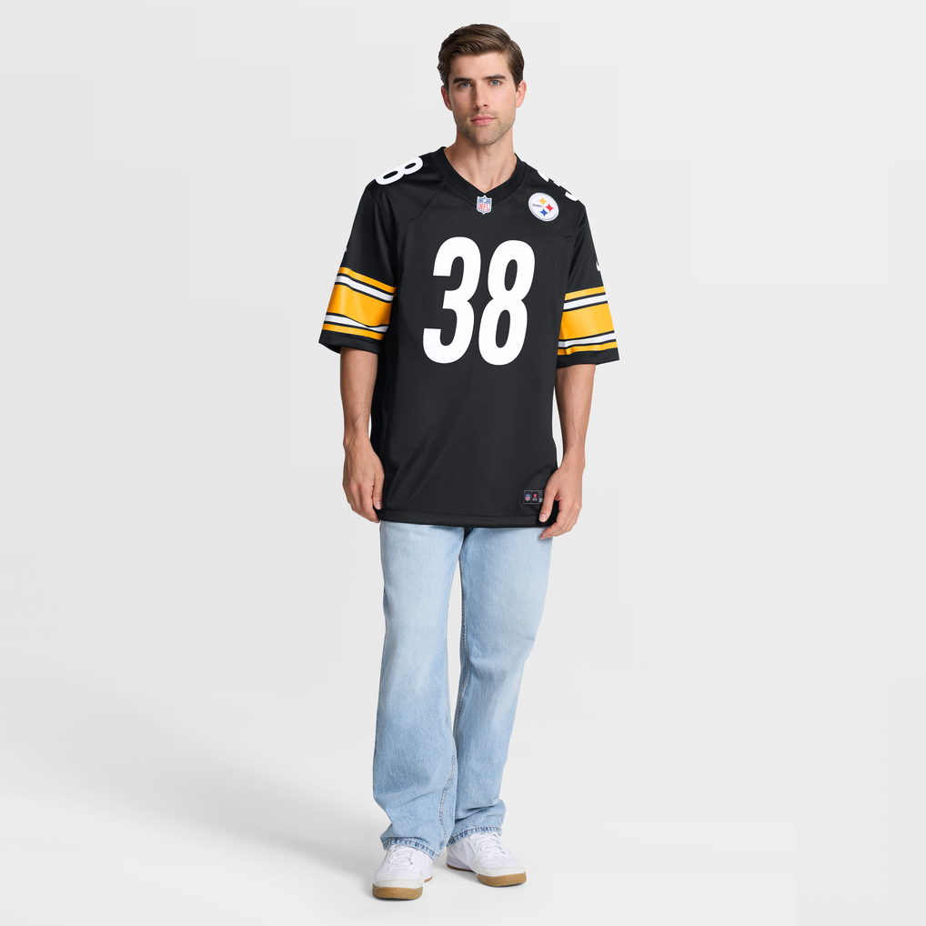 Men's Pittsburgh Steelers Bishop Fitzgerald Black Team Game Jersey