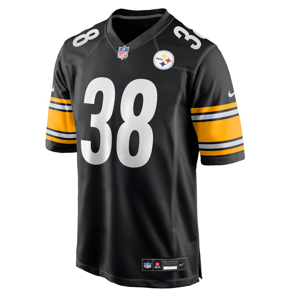 Men's Pittsburgh Steelers Bishop Fitzgerald Black Team Game Jersey