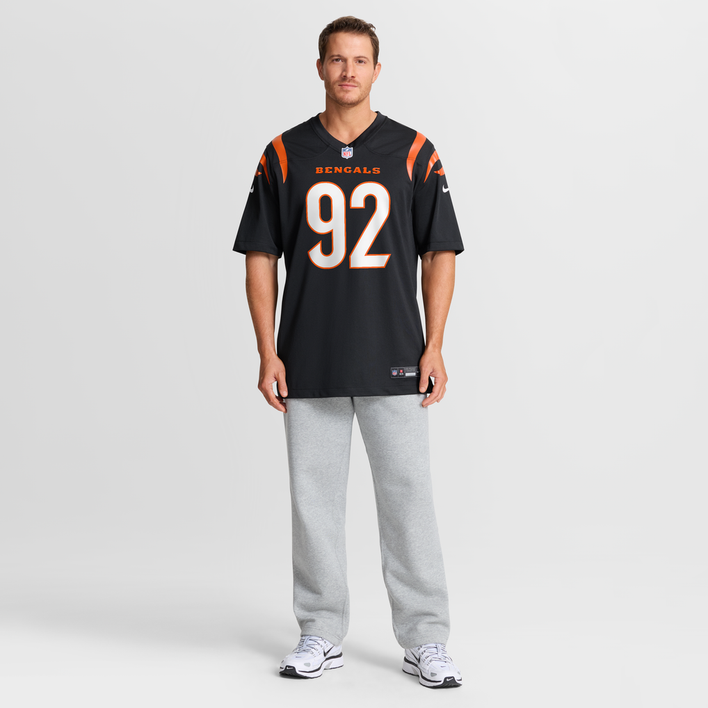 Men's Cincinnati Bengals B.J. Hill Black Game Jersey