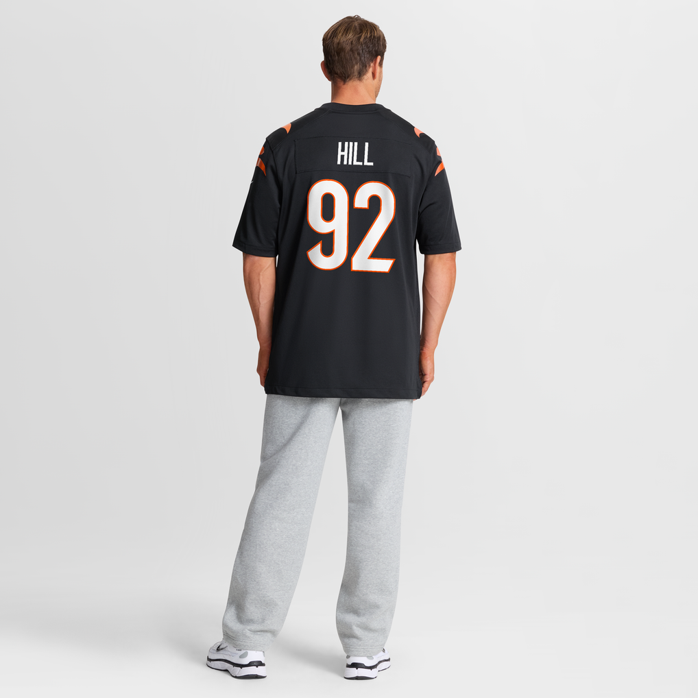 Men's Cincinnati Bengals B.J. Hill Black Game Jersey
