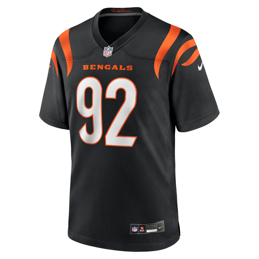 Men's Cincinnati Bengals B.J. Hill Black Game Jersey