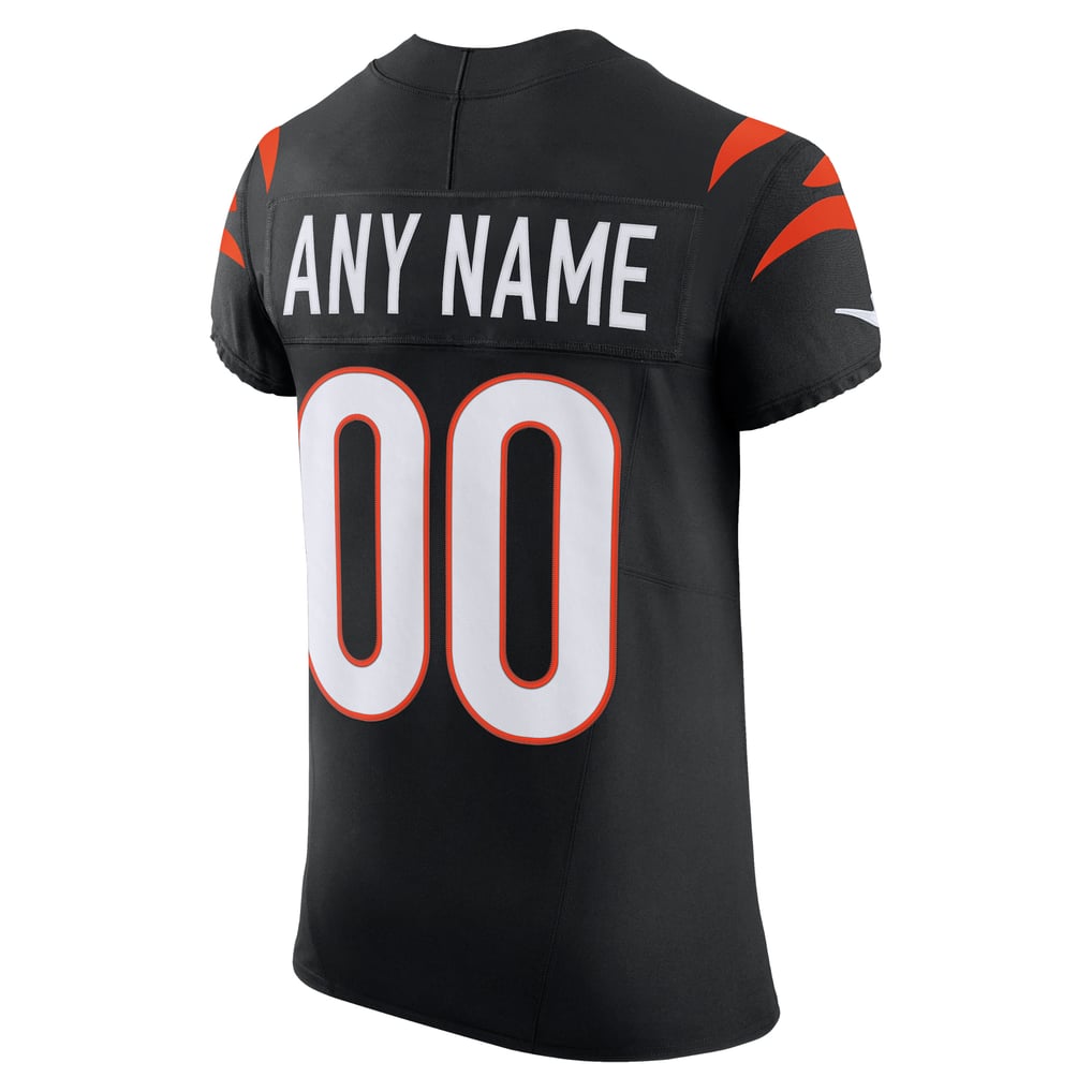 Men's Cincinnati Bengals Black Team Vapor F.U.S.E. Elite Custom Jersey