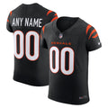 Men's Cincinnati Bengals Black Team Vapor F.U.S.E. Elite Custom Jersey